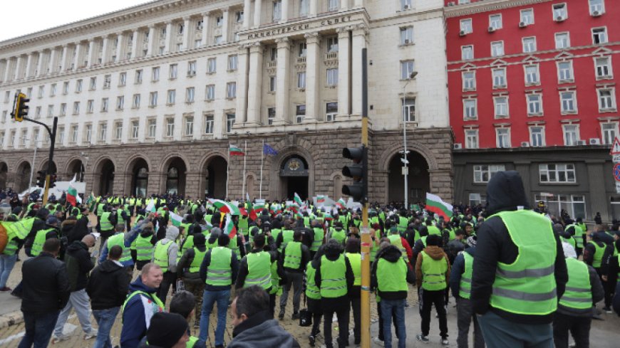 Фермерите протестираха под прозорците на властта